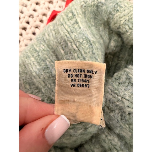 LLBean Women's Wool Blend Turtleneck Sweater Light Green M-REG - Picture 4 of 4